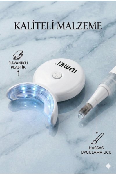 IUMEI Profesyonel 32 LED Diş Beyazlatma Seti Evde Hızlı Etkili Güvenli 4 Kalem Dahil - Beyaz